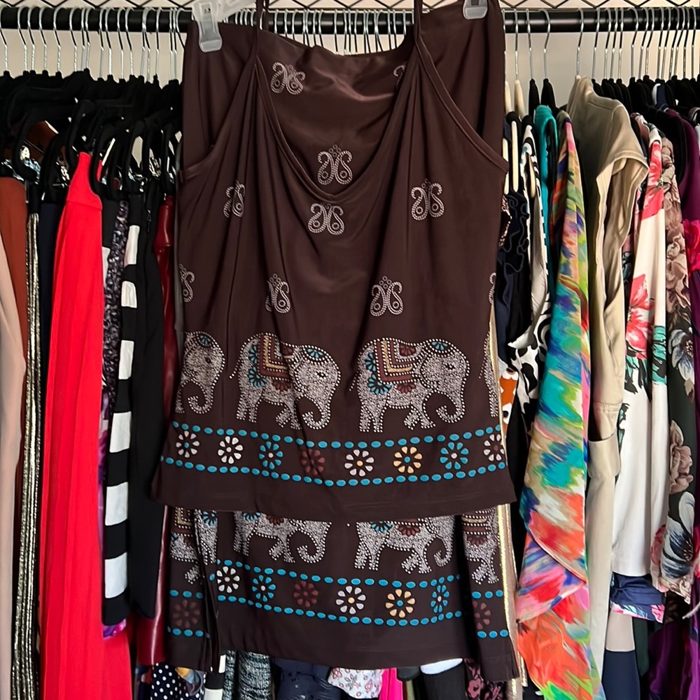 Elephant top and skirt